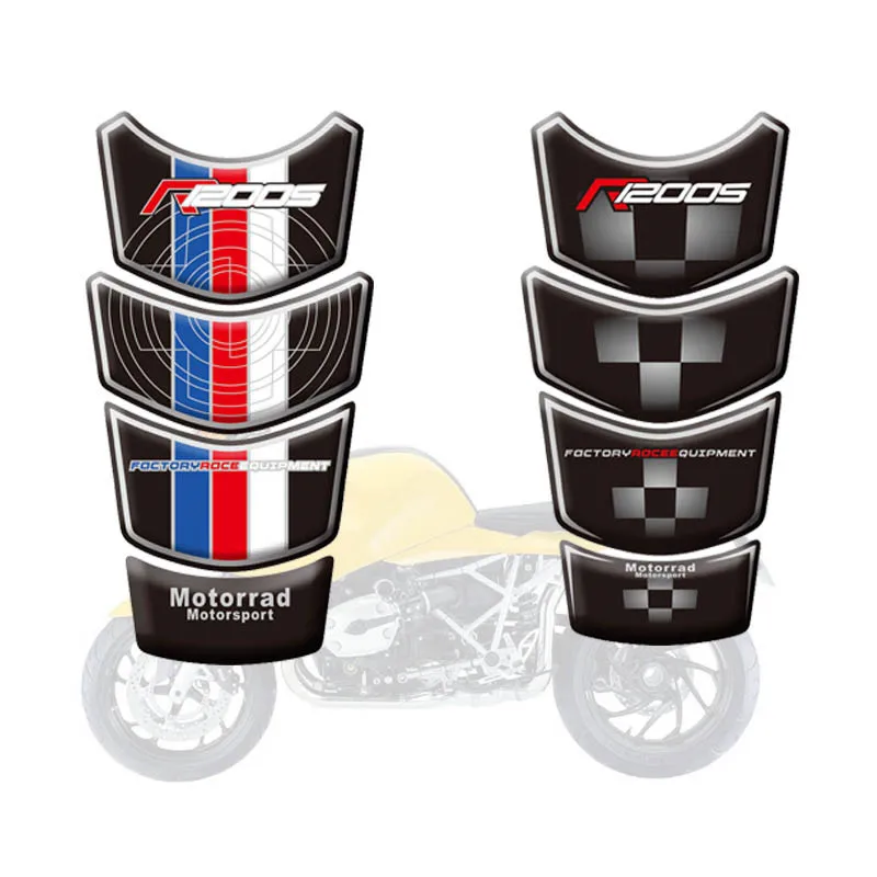 

Motorcycle 3D Fuel Tank Pad Protective Stickers Decals For BMW k1200 S 2006-2009 07 08 New