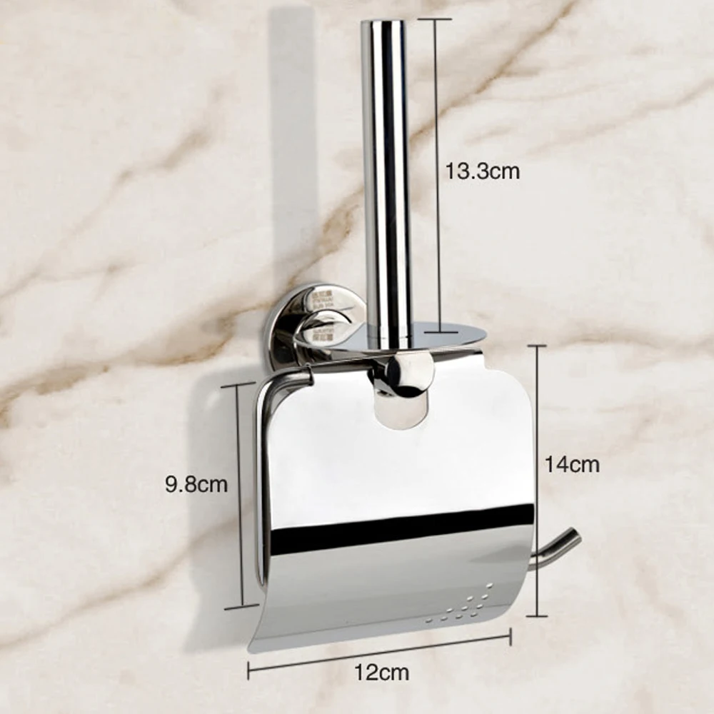 Vertical Toilet Paper Holder SUS 304 Stainless Steel Material Chrome Polished Mirror Effect Bathroom Shell Tissue | Обустройство дома