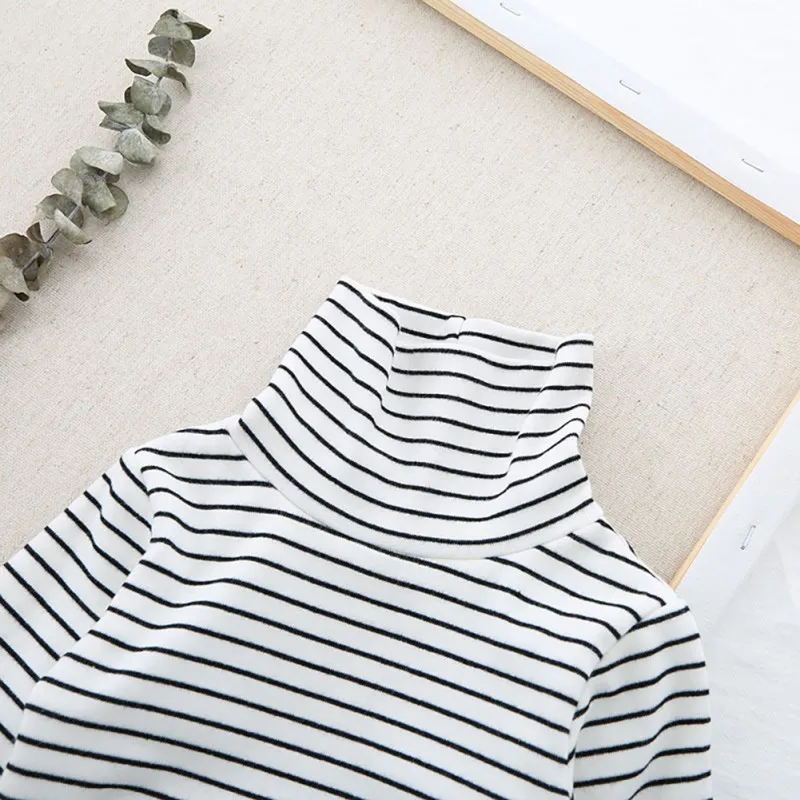 Детские топы ярких цветов зимние Хлопковые вязаные свитера с воротником