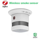 Датчик дыма Zigbee 85 дБ сирена с аккумулятором на 5 лет, датчик дыма пожарной сигнализации, ICS-2000, Zigbee2mqt Domoticz,deConz