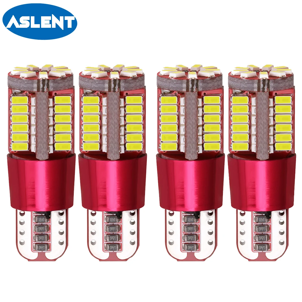 Aslent 4 шт. T10 W5W 194 белый Canbus Error Free светодиодная лампочка в автомобиль указатель