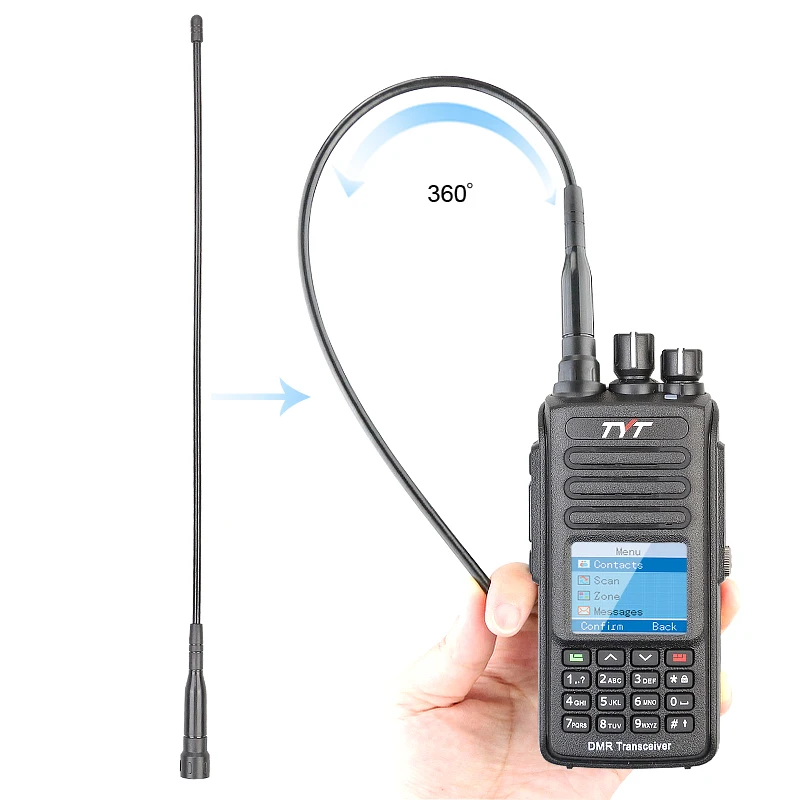 Newest Version TYT MD-390 DMR Digital Radio Waterproof Dustproof IP67 Walkie Talkie Transceiver UHF 400-480MHz with Cable enlarge