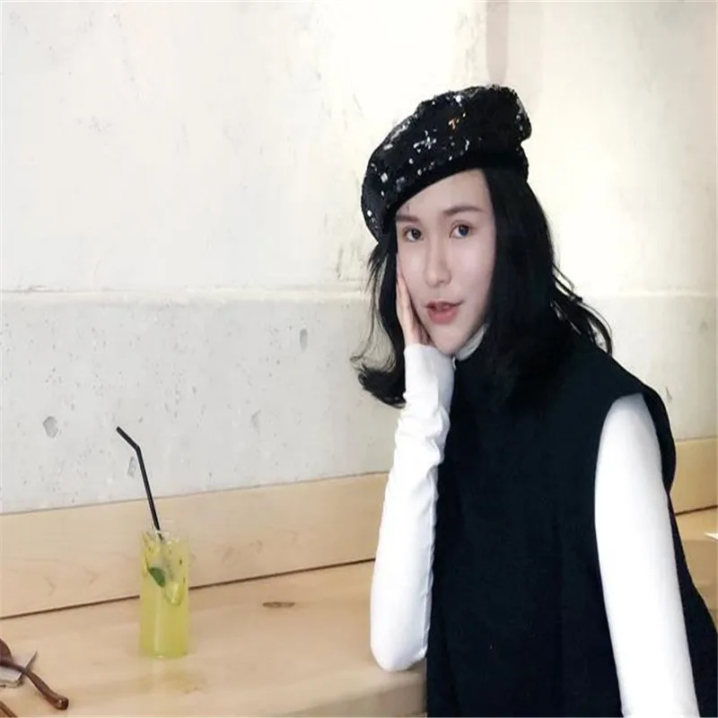 Bling блестками берет вышивки шапка аксессуары для фотографий Косплей игрушка