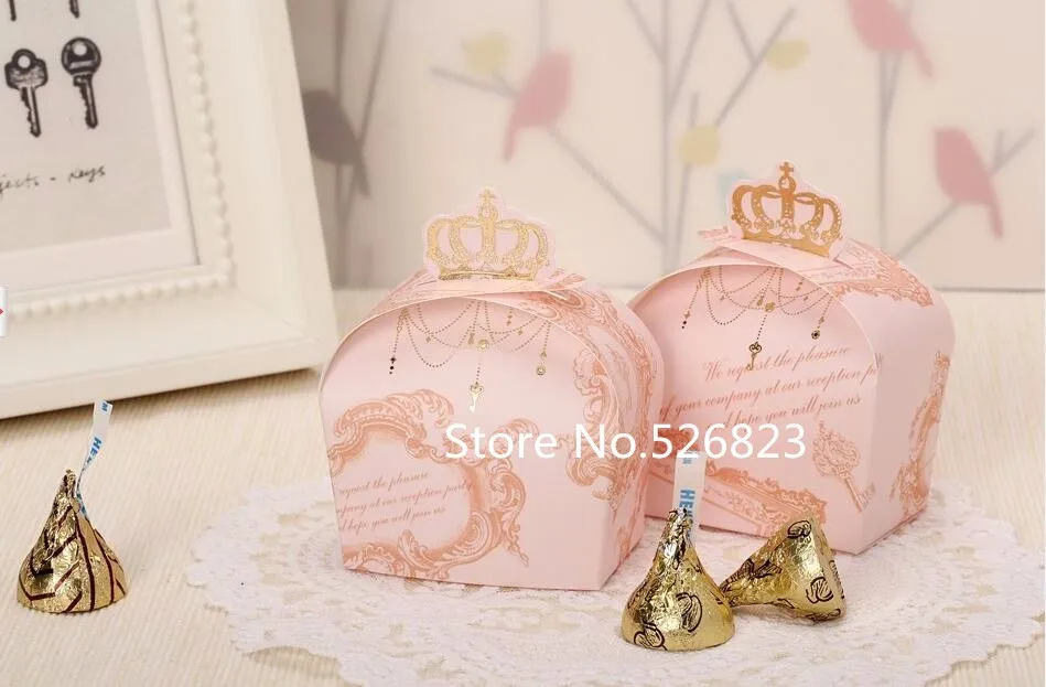 Креативная коробка конфет в форме короны для свадебного банкета конфетная сумка