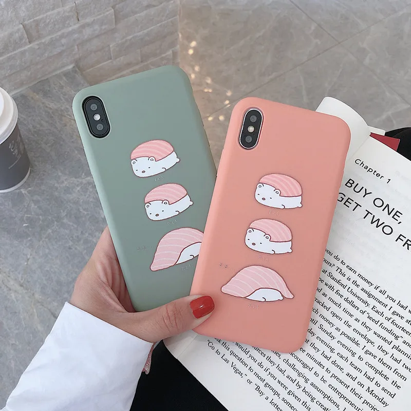 Милая зверушка Мишка корпус с рисунком силиконовый чехол для телефона s iPhone X XS MAX