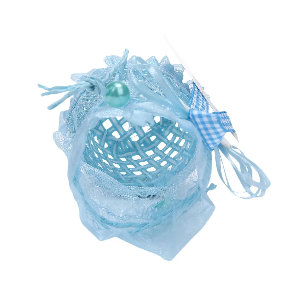 12 шт./упак. милый медведь Декор вытканная корзинка подарочные коробки с лентами