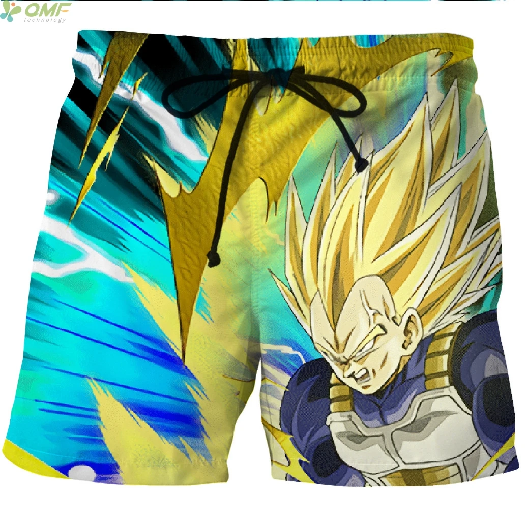 Веджета супер сайян повседневные шорты с принтом мужские пляжные быстросохнущие