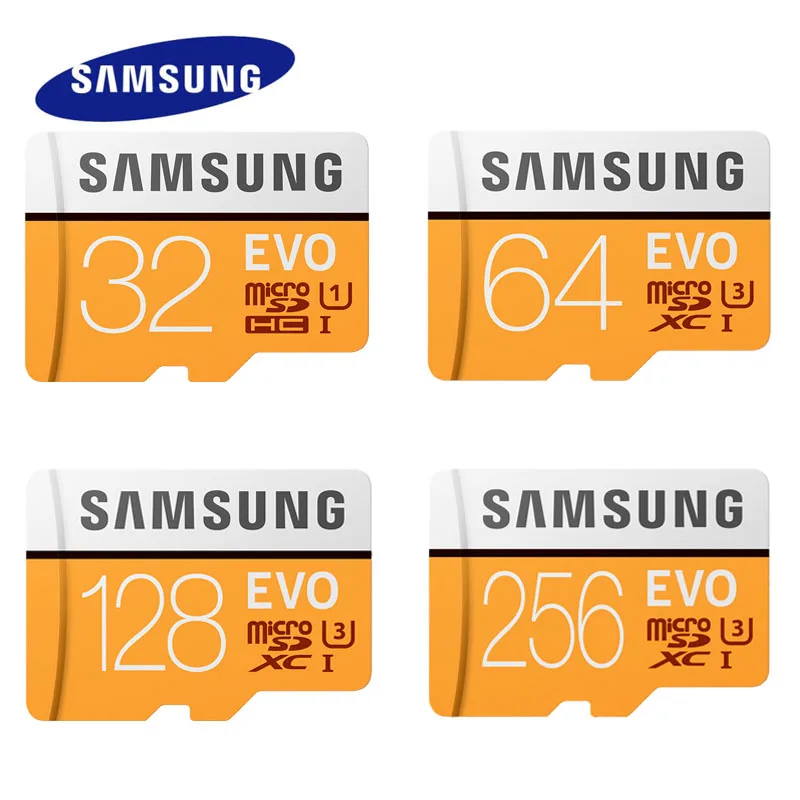 Карта памяти SAMSUNG microSD EVO+ 64 Гб 16 Гб EVO Plus micro sd класс 10 32 Гб MicroSDHC/карта microSDXC 128G UHS-I 256 ГБ