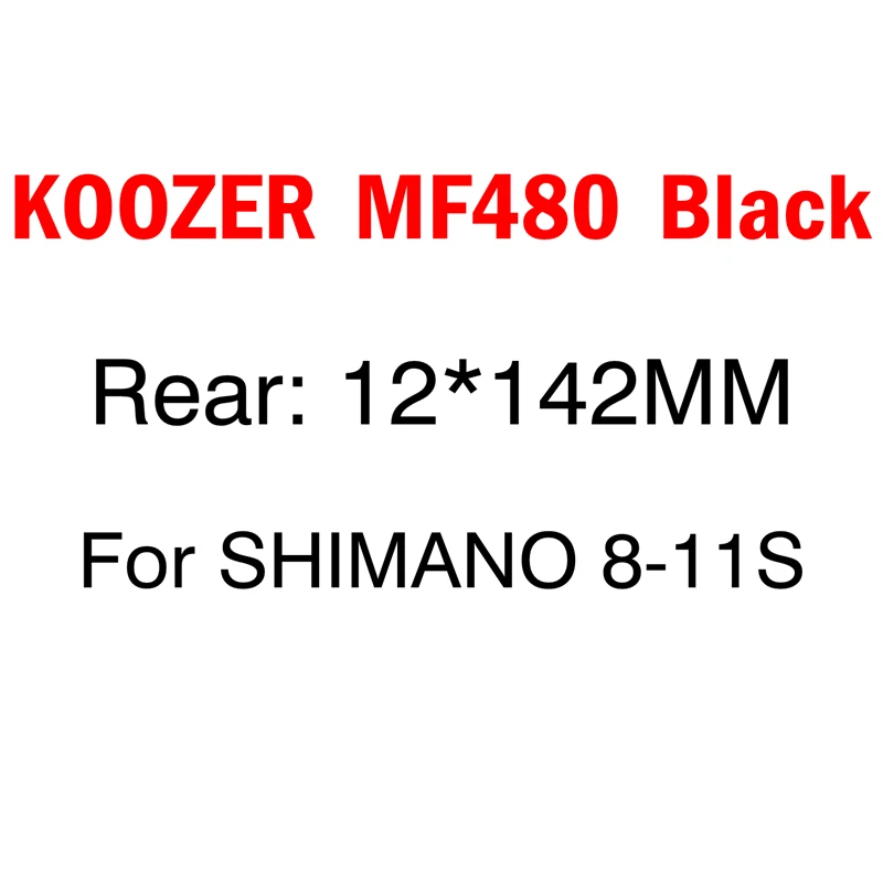 Black 12x142mm KOOZER MF480 32 отверстия передняя, Задняя Ступица 4 герметичный подшипник 24T трещотка QR быстрый выпуск через ось горный велосипед концентраторы для Shimano Sram - Цвет: Black 12x142mm