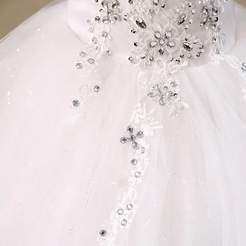 Настоящая фотография,, Vestidos De Novia, красные, белые свадебные платья с v-образным вырезом и кристаллами, кружевные Недорогие свадебные женские платья HS141