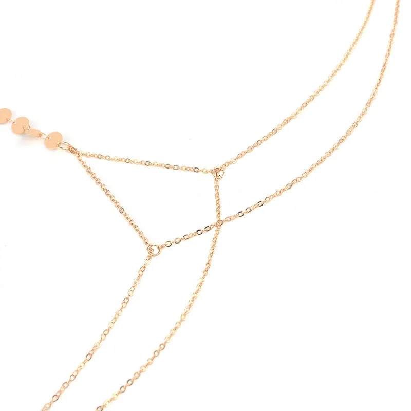 New Fashion Sexy Exaggeration Beach Necklace Bikini Personality Chain Sequins Cross Waist Summer Female | Украшения и аксессуары