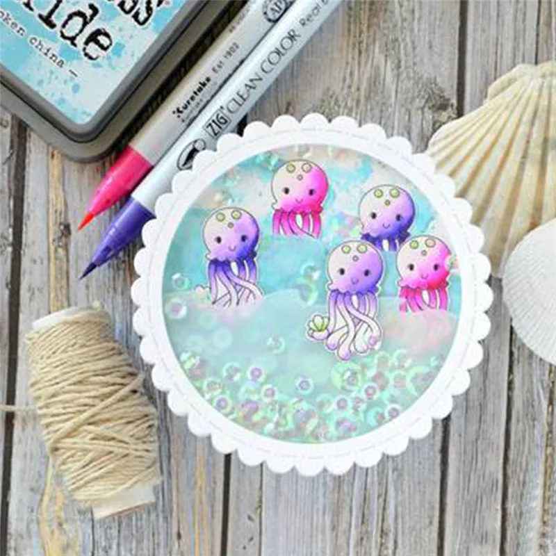 GJCrafts 2019 новые океанские волны штампы для резки металла скрапбукинга DIY тиснение
