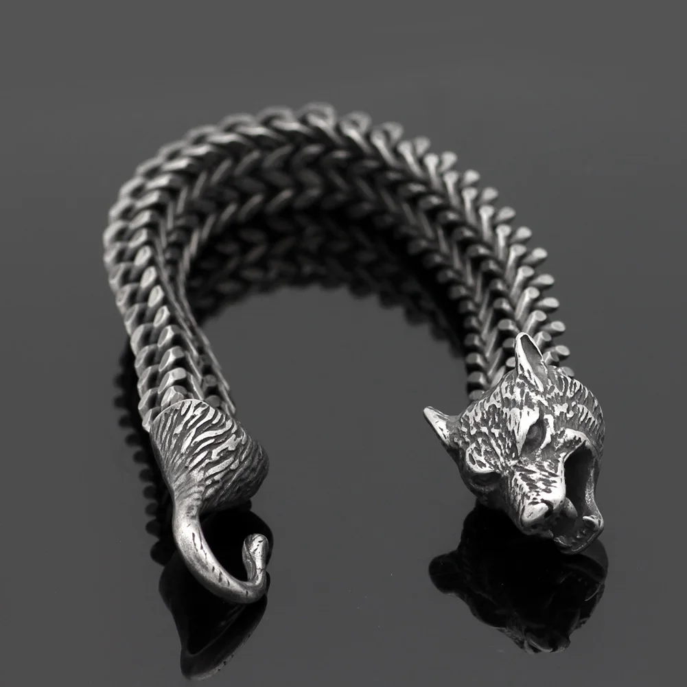 Men's stainless steel norse viking amulet odin's wolf necklace | Украшения и аксессуары