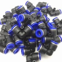 100pcspack pv pneumatic fittings l type 2 way elbow connector for 4mm 6mm 8mm 10mm 12mm tube