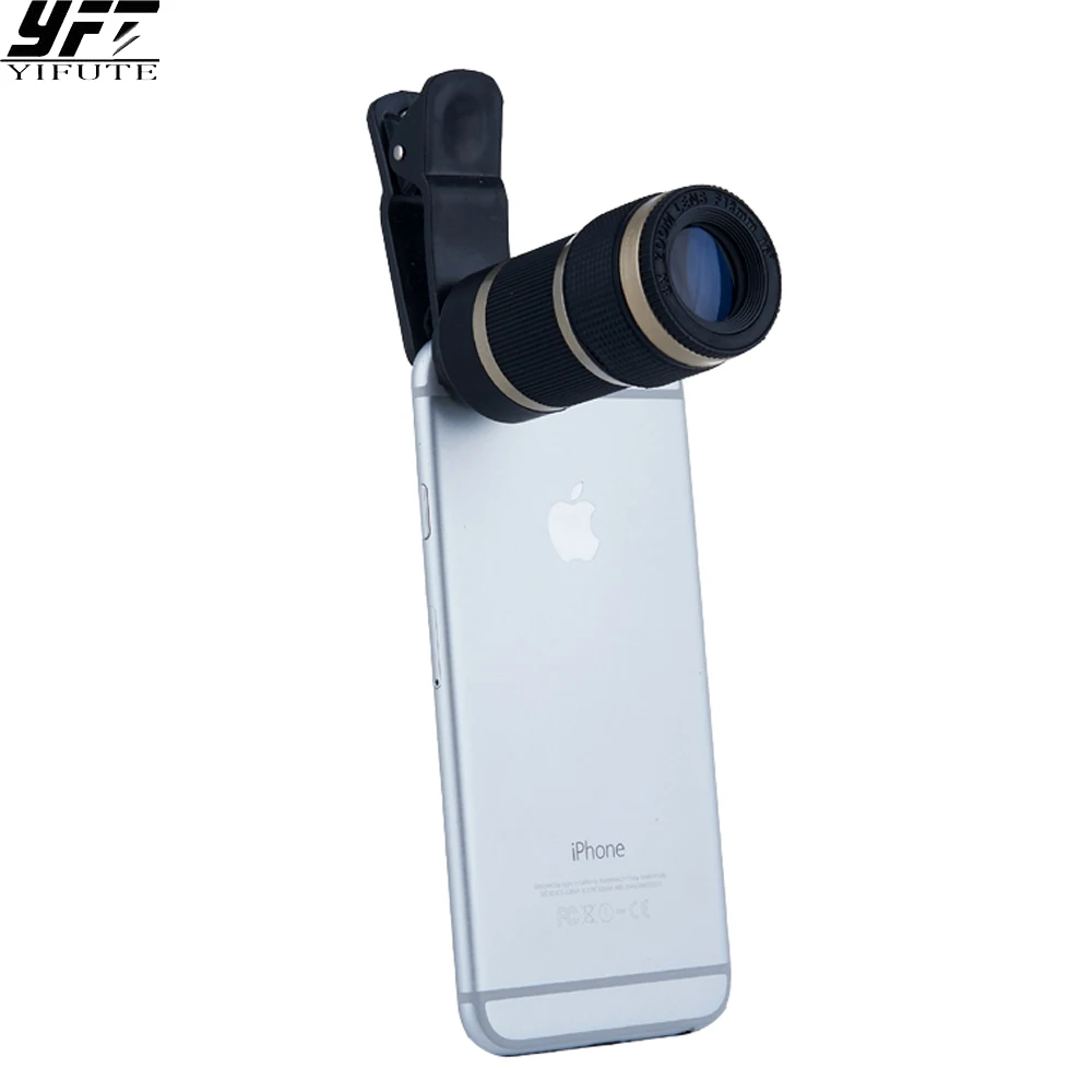 Универсальный 8x зум объектив телескоп для мобильных телефонов камеры iPhone 6 7 plus