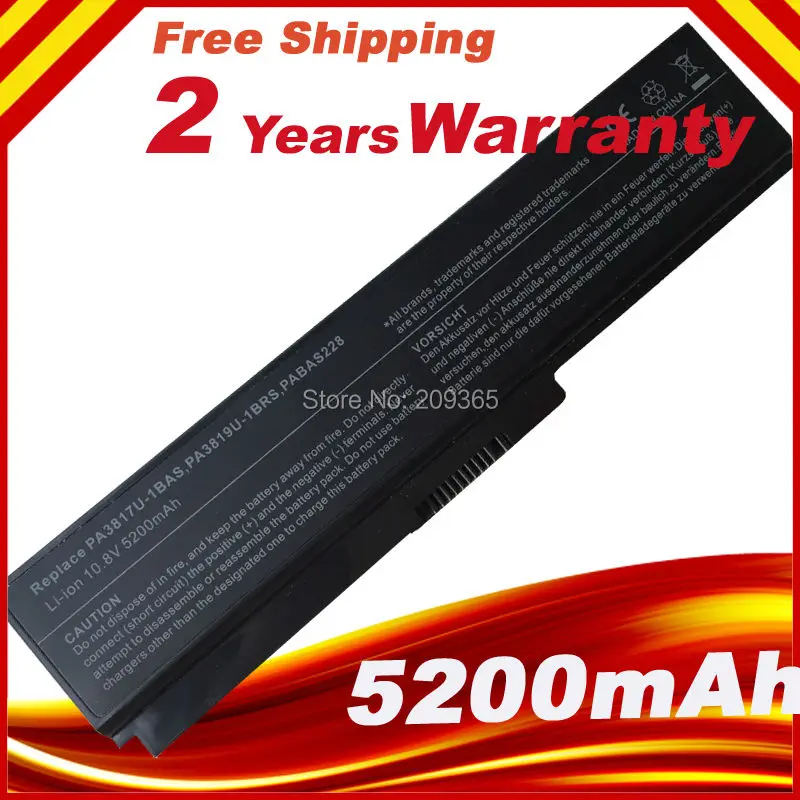 

PA3817U-1BAS PA3817U-1BRS Laptop Battery For TOSHIBA Satellite L700 L700D L730