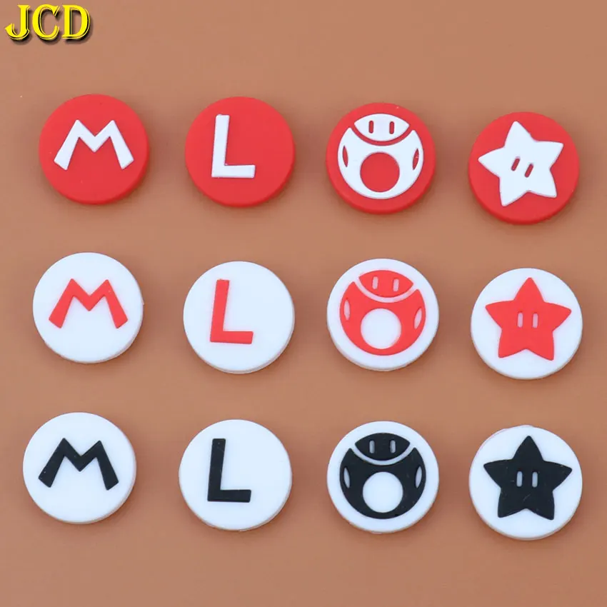 JCD 4 шт. силиконовый джойстик с зажимом колпачки аналоговый чехол для Nintendo Switch NS