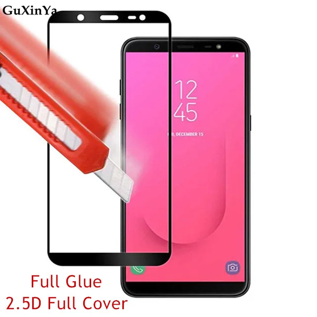

Защитное стекло для экрана Samsung J6 2018, полностью клеящееся закаленное стекло для Samsung Galaxy J6 2018, полноэкранное Стекло для телефона J600G, пленка