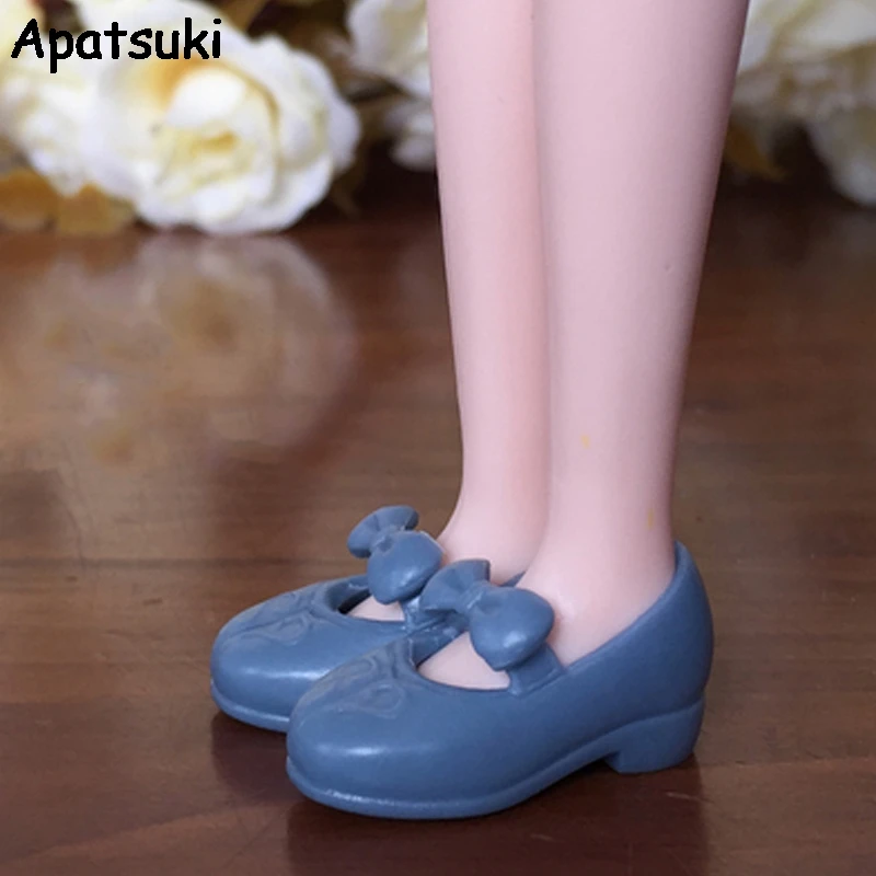 Синяя модная обувь для куклы Blythe на блочном каблуке кукол Licca аксессуары красивая