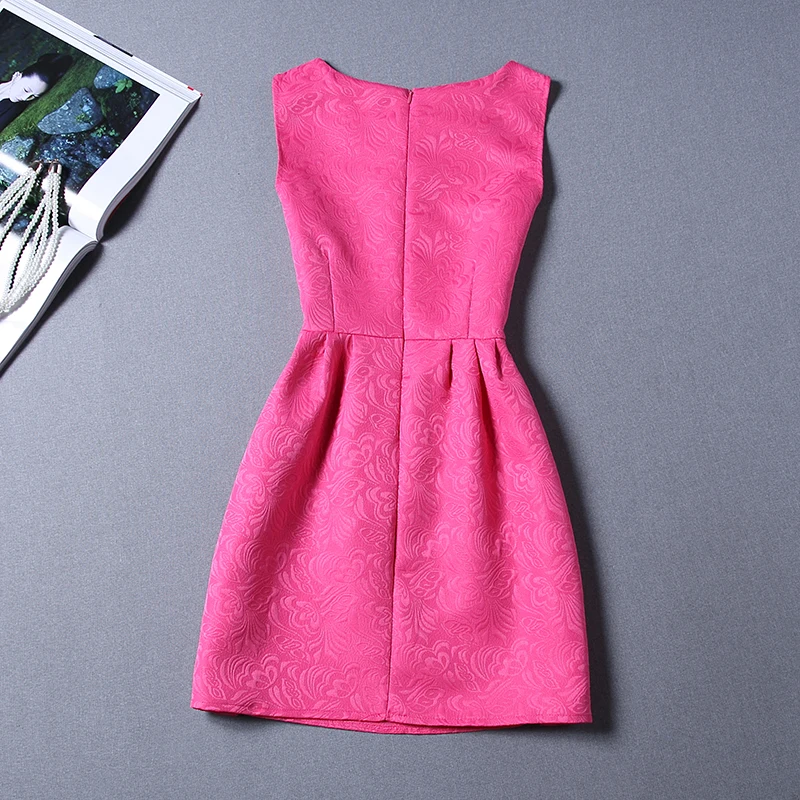 2016 г. европейский стиль однотонное винтажное платье летнее праздничное с