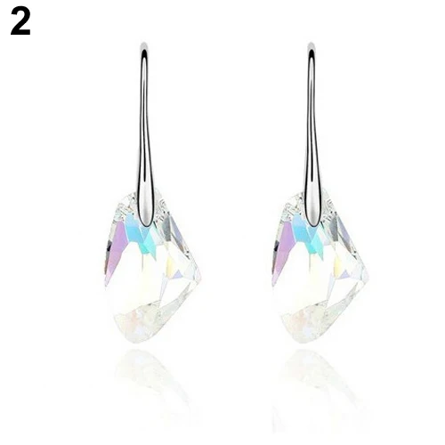 Женские асимметричные серьги Bluelans с кристаллами|hook earrings|hook drop earringscrystals hook earrings |