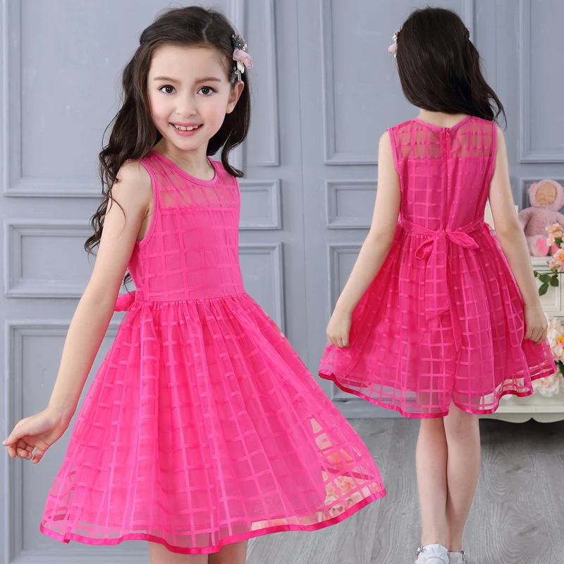 

Kids Girls Summer Dress new children Sleeveless dress girl child princess 95%cotton dress vest dress