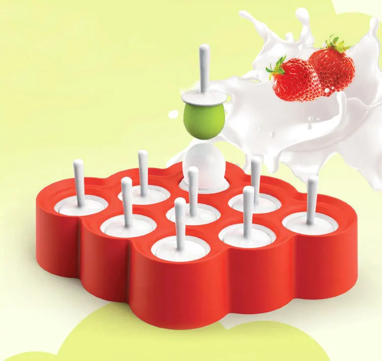 Силиконовые мини поп-форм эскимо Приготовление мороженого 9 Наклейки лето для