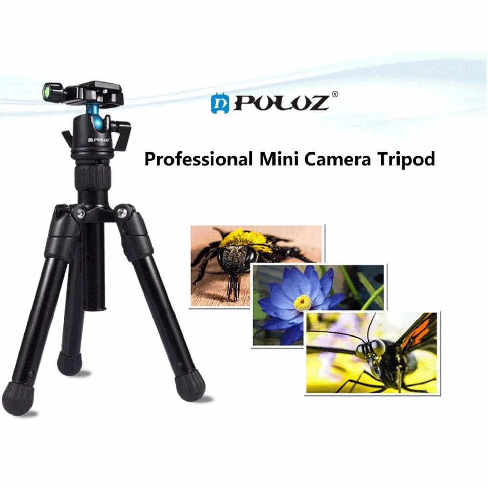 PULUZ Мини карманный штатив монопод держатель камеры с шаровой головкой 360 градусов