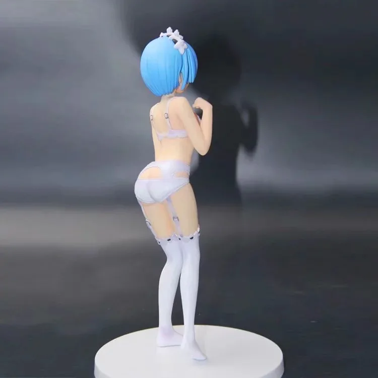 22CM Японская аниме-фигурка Re: от нуля к жизни в другом мире Rem в стоячем купальнике версия действующей собираемой модельной игрушки.