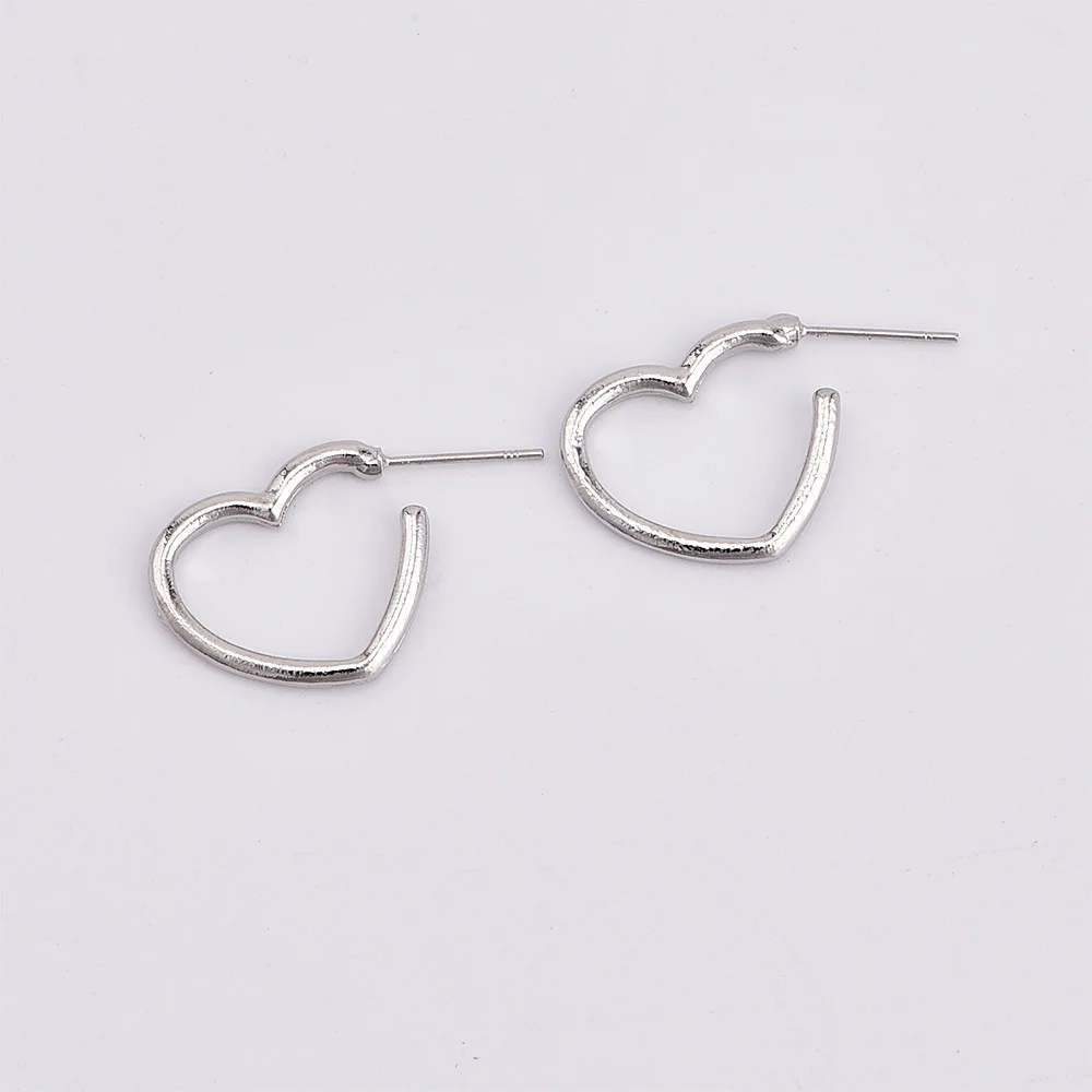 Hollow Heart Stud Earrings Female 2018 Fashion Jewelry Simple Delicate Women Party Earings Gold Silver Color Boucle D Oreille | Украшения и