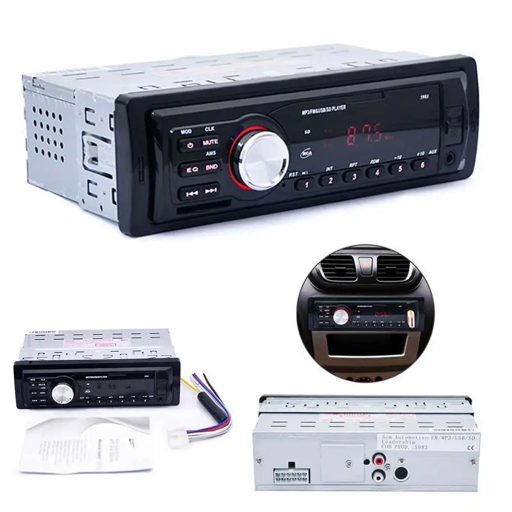 Новинка 2019 Авторадио стерео радио FM Aux вход приемник SD USB JSD 520 12 В 1 din автомобильный