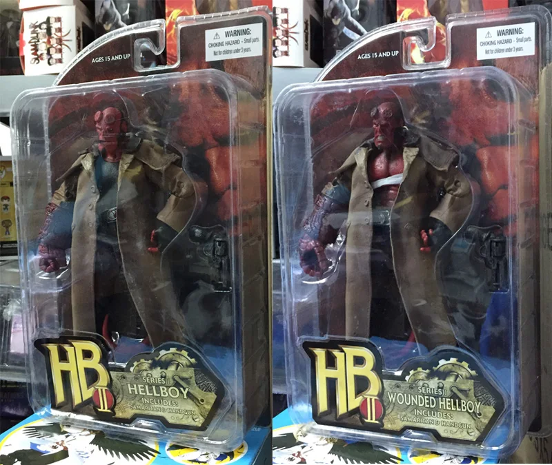 Новое поступление Mezco Хеллбой 2 Золотая армия серии ранения Самаритянин пистолет