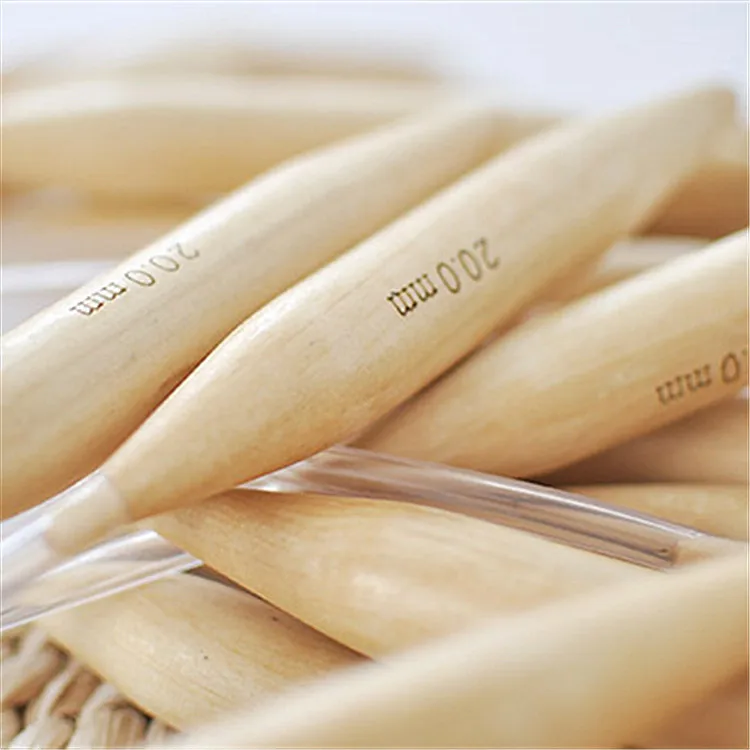 Набор круглых вязаных игл 20 мм вязаные крючком Крючки двойные заостренные спицы