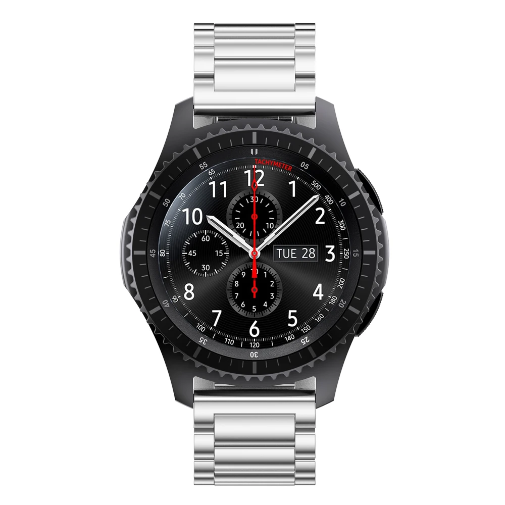 Ремешок для часов из нержавеющей стали, ремешок для samsung gear S3, Смарт-часы, браслет для samsung Galaxy Watch 46 мм с регулируемым инструментом