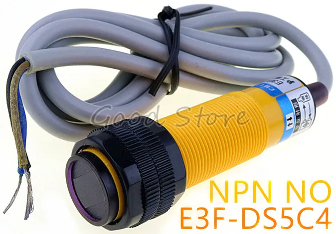 

1pcs E3F-DS5C4 NPN normally open M12 DC three line 50mm photoelectric sensor