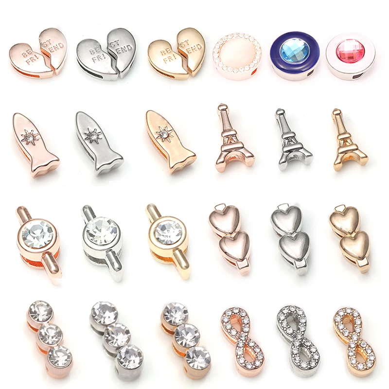 BAOPON модные очаровательные скользящие бусины из нержавеющей стали сетчатый