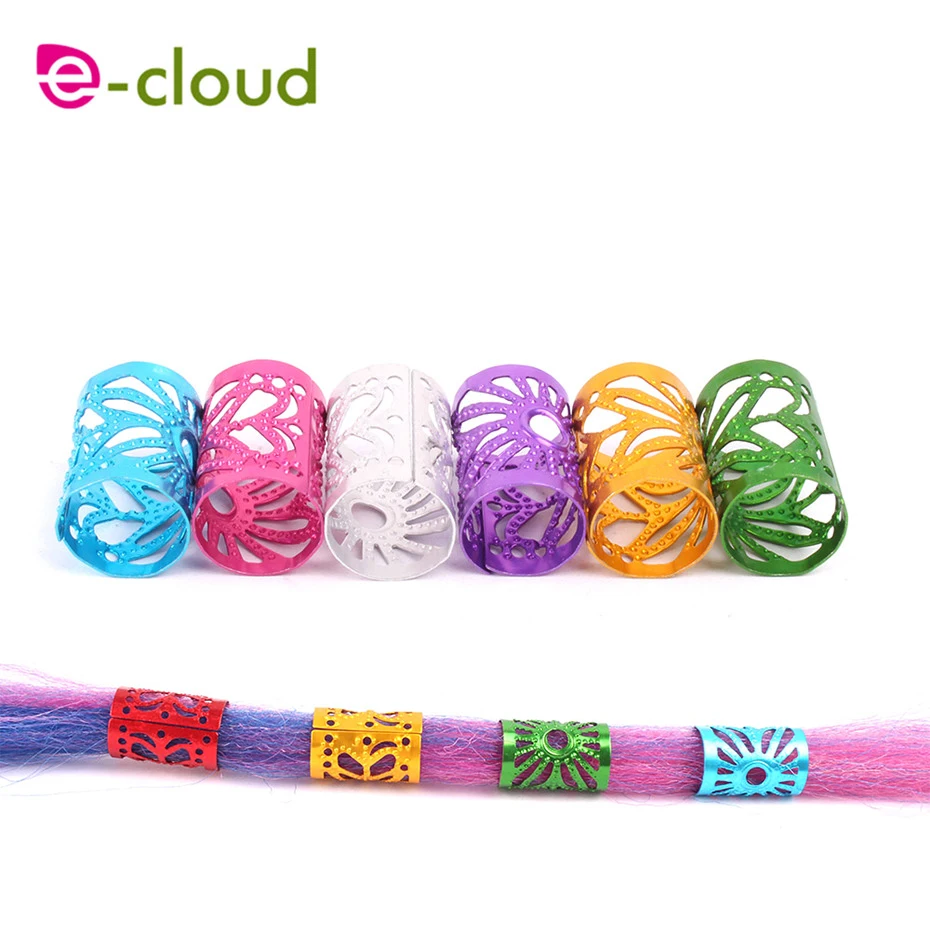 

2018 Hot Mixed Color hair dread Braids dreadlock Beads adjustable cuff clip approx 15mm hole