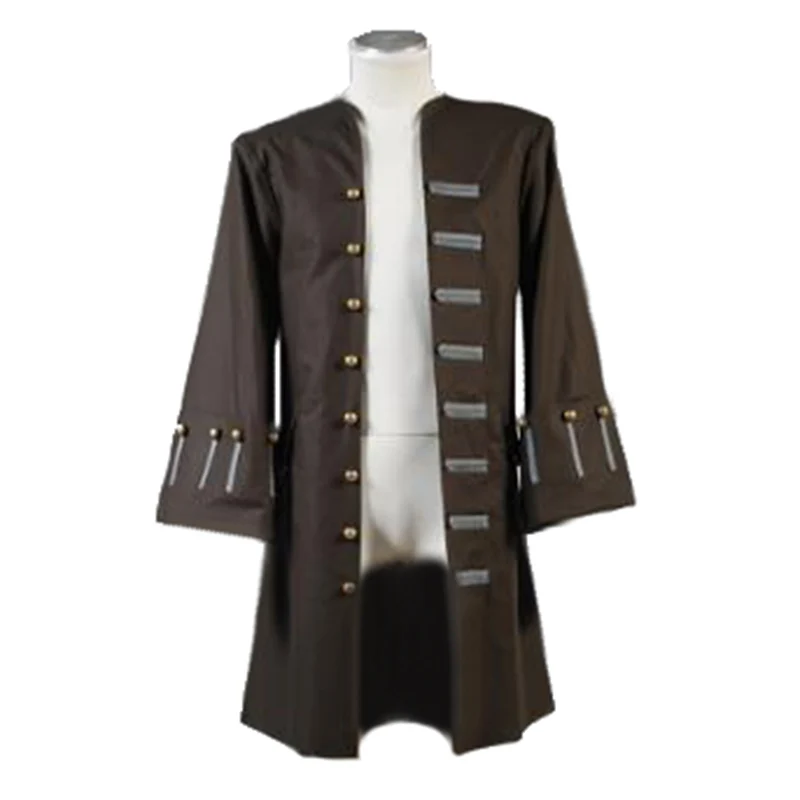 Pirates Of The Caribbean Jack Sparrow Jacket Coat cosplay Costume 11