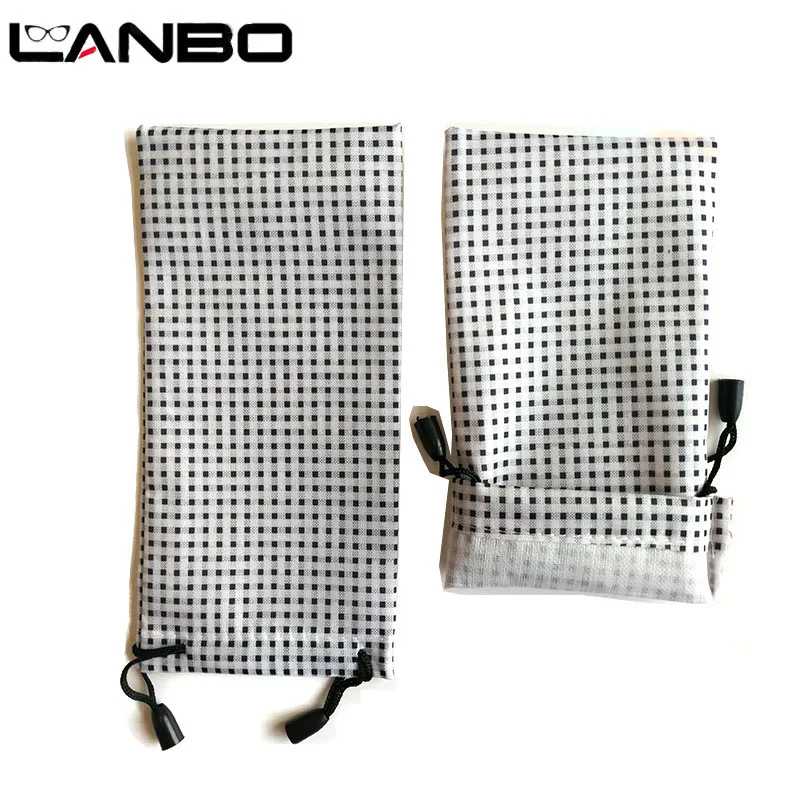 Чехол для очков LANBO 50 шт. мягкий Водонепроницаемый в белую и черную клетку оптовая