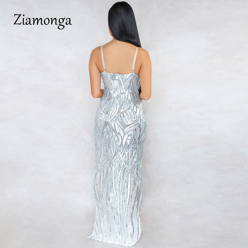 Ziamonga летнее сексуальное платье с блестками женские платья в полоску высоким