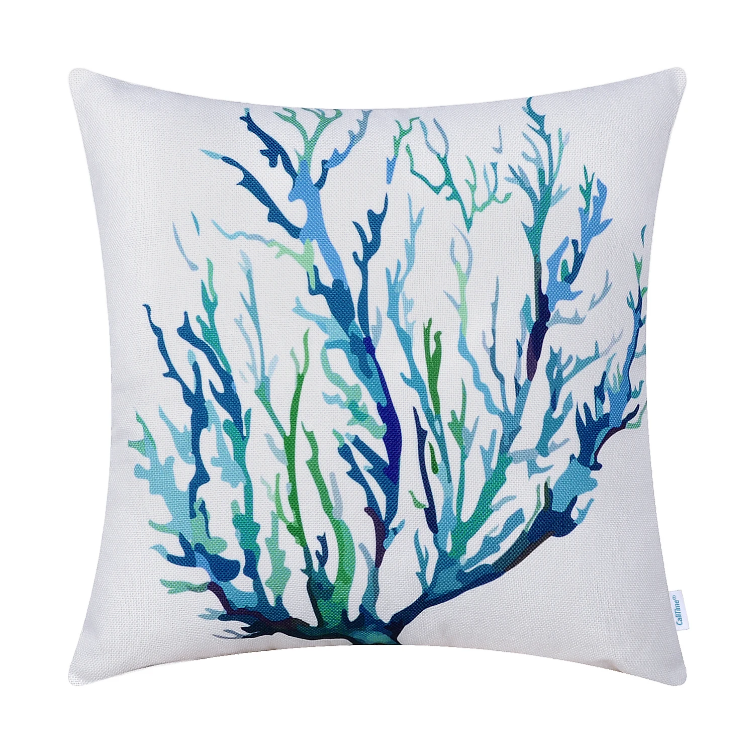 CaliTime Холст Чехлы для диванов Диванный домашний декор Aquarelle Живопись Печать 18X18