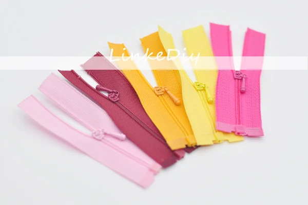 10pcs DIY doll Hidden Zipper 7cm Handmade Sewing Accessory Mini Zipper Doll Clothing Zipper for blyth bjd close end zipper