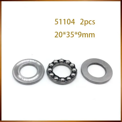 

51104 Bearing 20*35*10 mm ( 2PCS ) ABEC-1 Stainless Steel Thrust S 51104 Ball Bearings