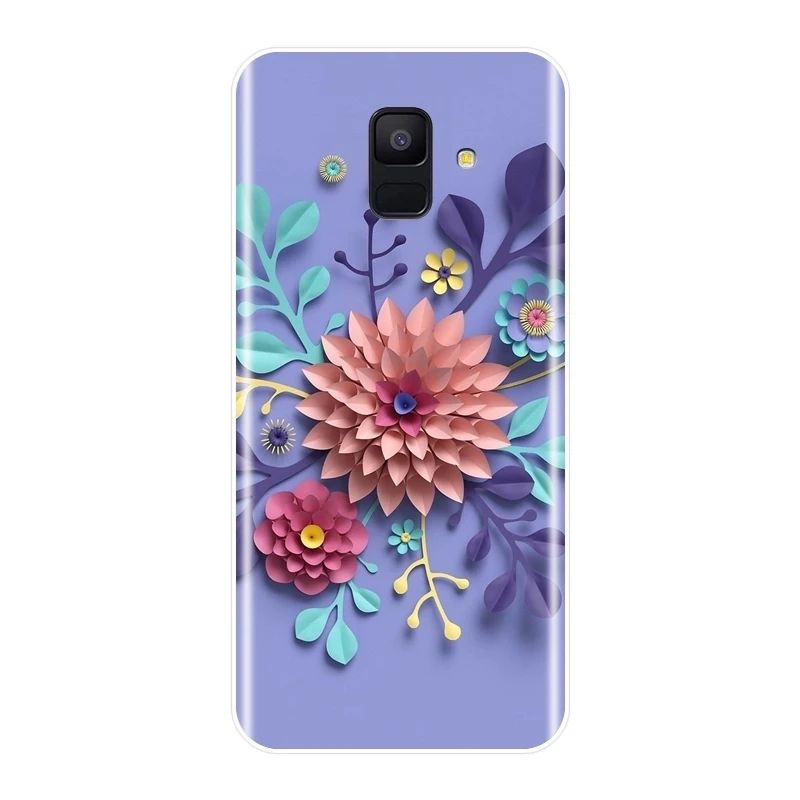 Мягкий силиконовый чехол из ТПУ для Samsung Galaxy A6 A7 A8 2018 A3 A5 2016 2017 задняя крышка с