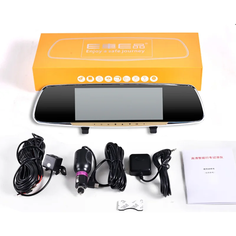 Caroad Allwinner Автомобильный dvr 7 &quotдюймов ADAS сенсорный экран Dash Cam зеркало заднего