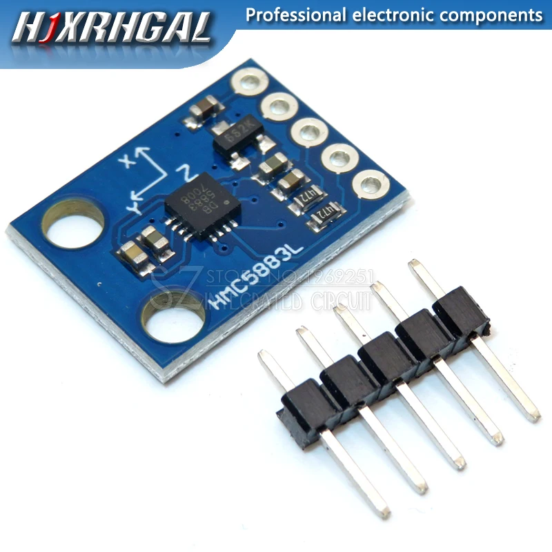 1 шт. модуль датчика с тройной осью и компасом 3 5 В HMC5883L GY273 для Arduino|Интегральные