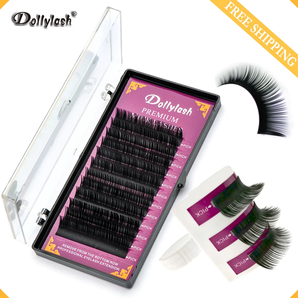 Индивидуальное наращивания ресниц Dollylash Натуральные Искусственные ресницы для