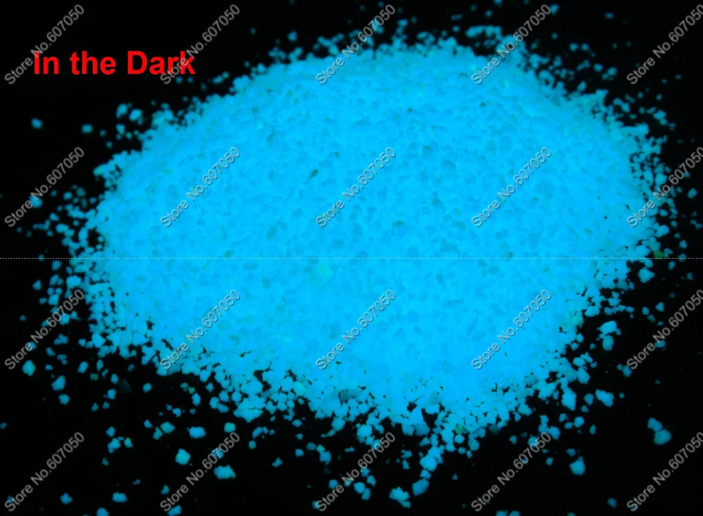 50g-Luminous Aqua (сине-зеленый) цвет супер яркий светится в темноте Серебристые частицы