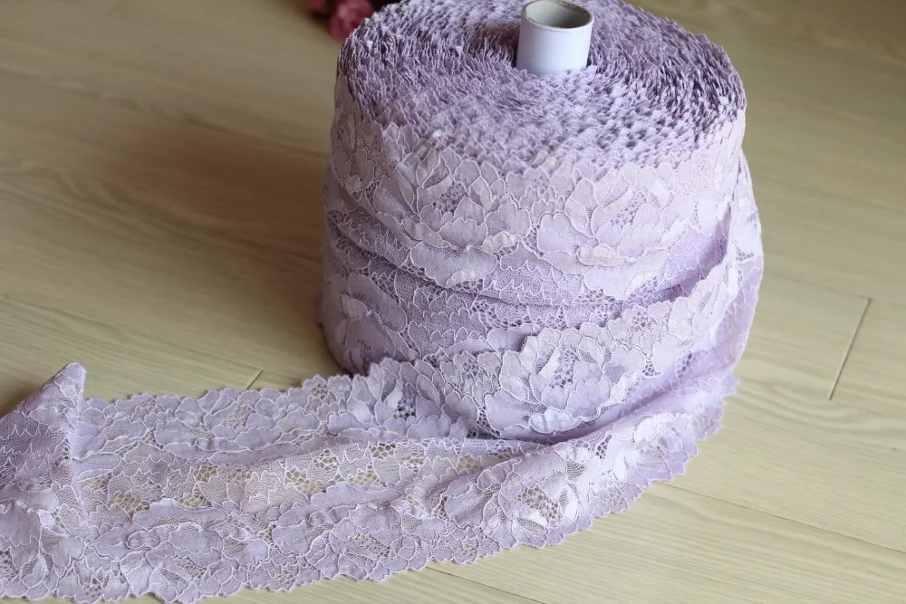 Украшение для волос ручной работы 18 см шириной 2 ярда лавандовый туман широкая