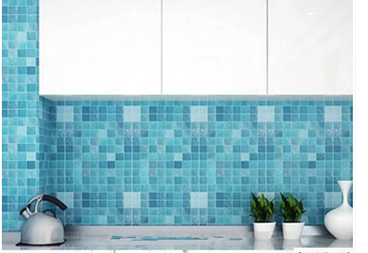 Мозаичная Наклейка на стену для ванной комнаты водонепроницаемые наклейки